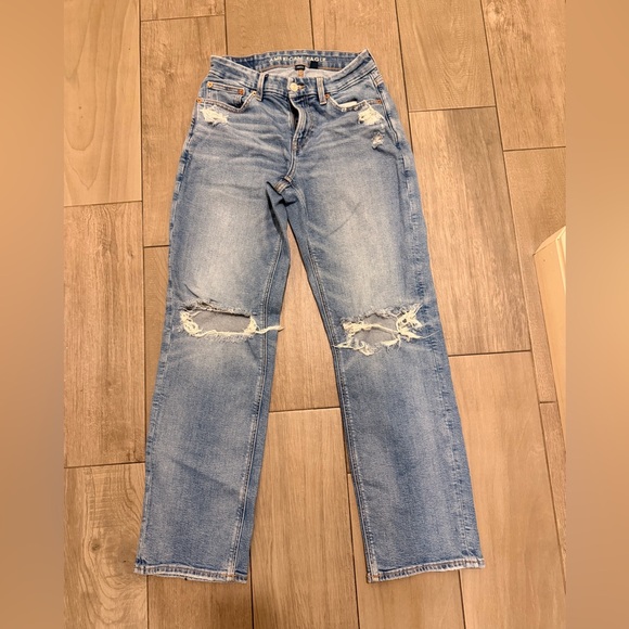American Eagle Outfitters Denim - American Eagle Outfitters Womens Curvy Straight Jeans